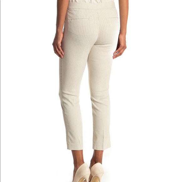 NWT Amanda &Chelsea Striped Ponte Knit Dress Pants - Picture 3 of 5